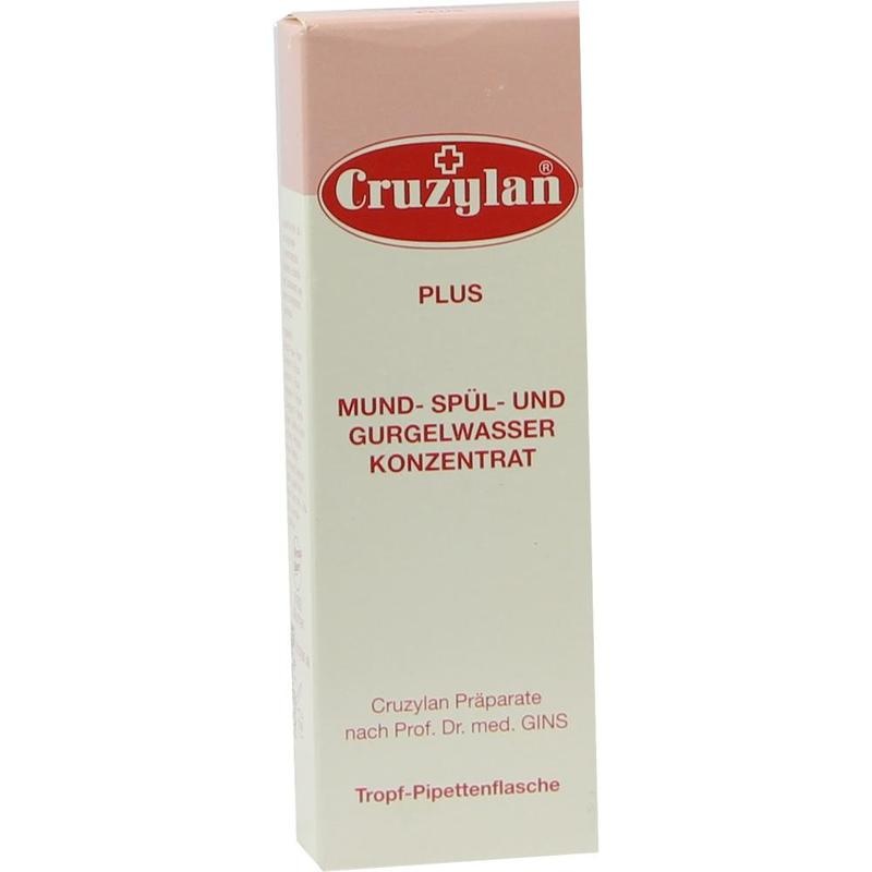 CRUZYLAN Plus Mund-/Spül- u.Gurgelwasserkonz.m.Pip