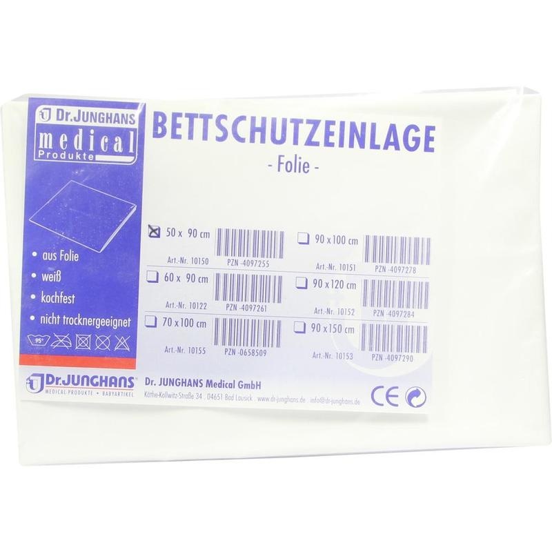 BETTSCHUTZEINLAGE Folie 50x90 cm weiß