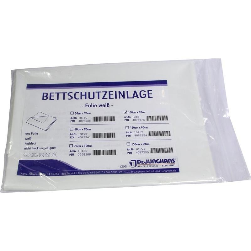 BETTSCHUTZEINLAGE Folie 90x100 cm weiß
