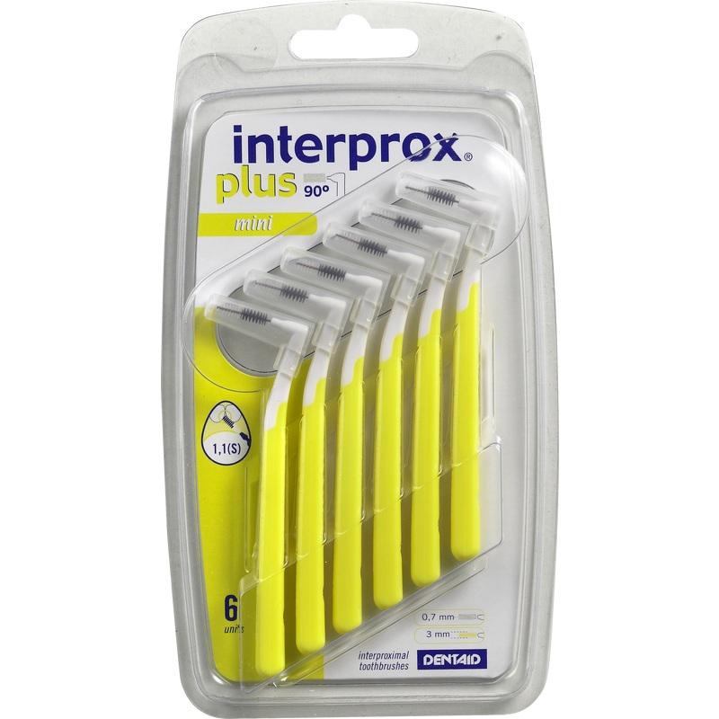 INTERPROX plus mini gelb Interdentalbürste