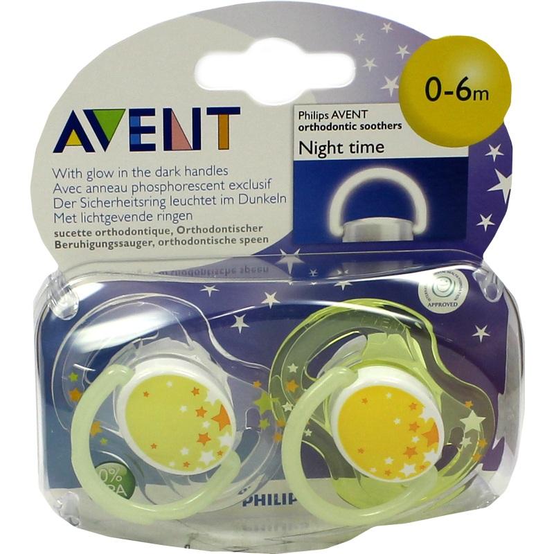 AVENT Schnuller für die Nacht 0-6 Mon.