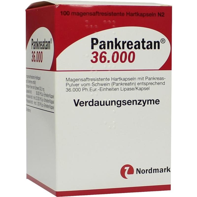 PANKREATAN 36.000 magensaftresistente Hartkapseln
