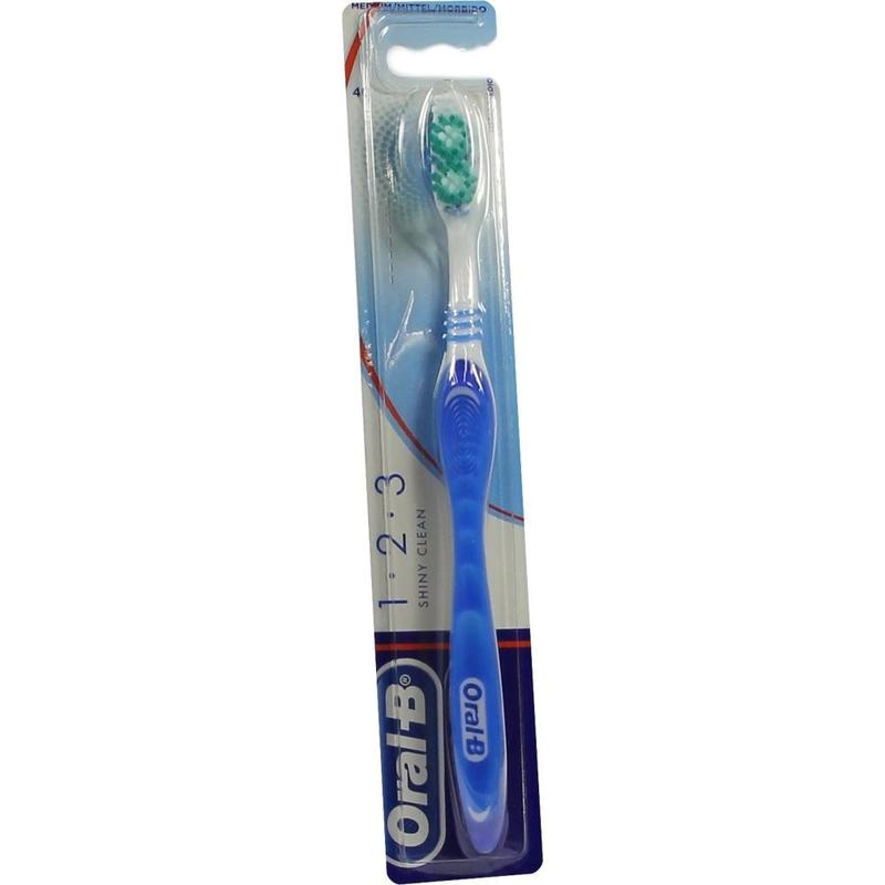 ORAL B 1 2 3 Shiny Clean 40 mittel Zahnbürste