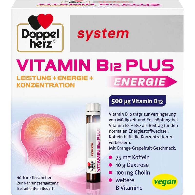 DOPPELHERZ Vitamin B12 Plus system Trinkampullen