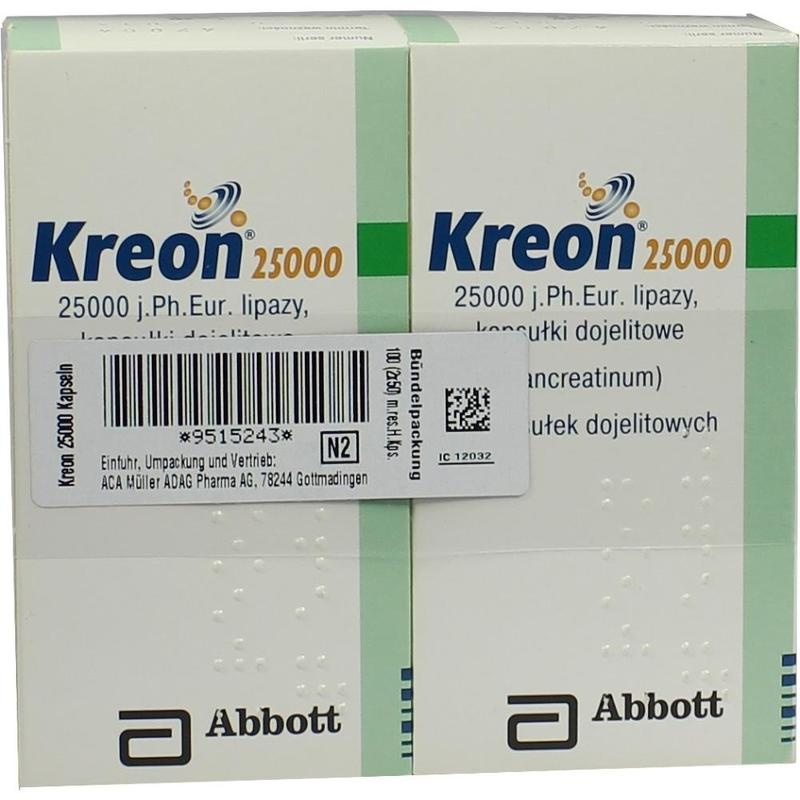 KREON 25.000 Hartkps.m.magensaftr.überz.Pellets