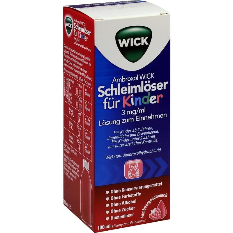 AMBROXOL WICK Schleimlöser f.Kind.3mg/ml L.z.Einn.