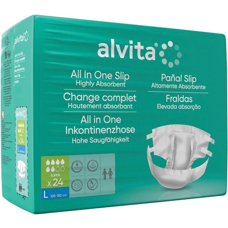 ALVITA All-in-One Inkontinenzhose super large Tag