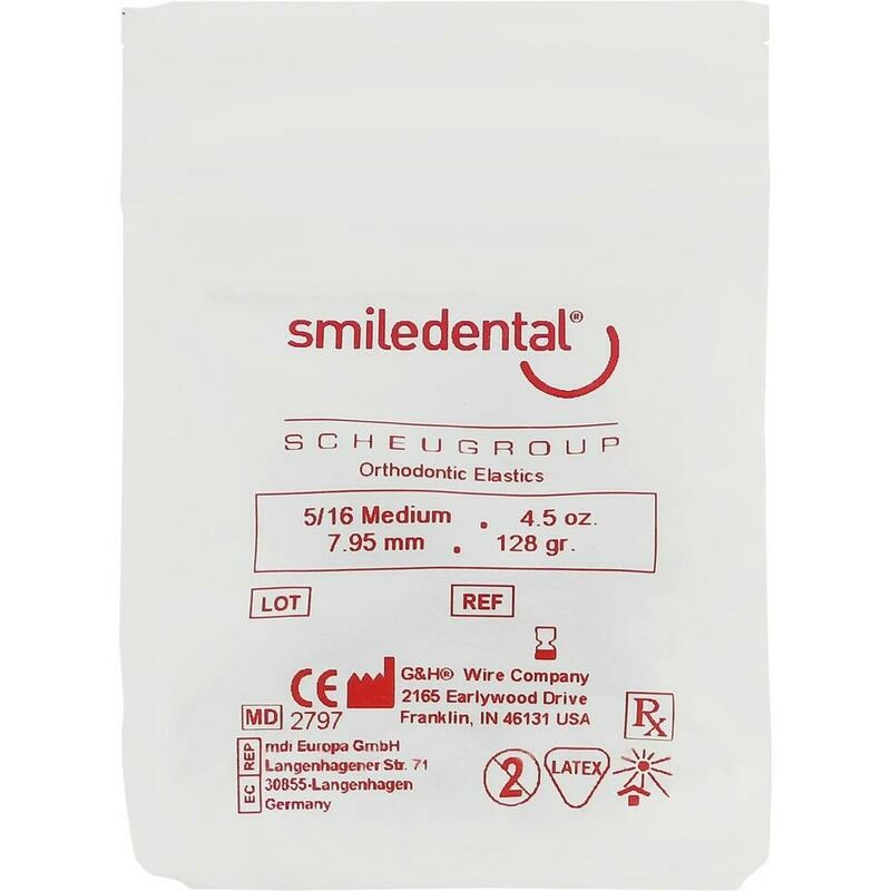 ZAHNSPANGENGUMMIS 5/16 med.naturfarb.7,95 mm Latex