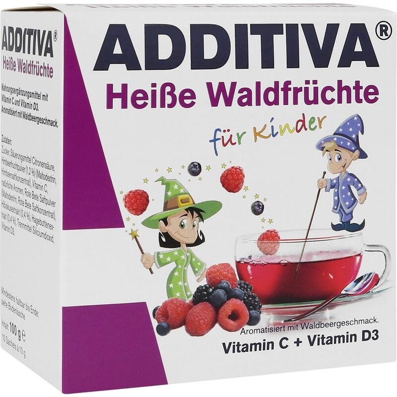 ADDITIVA heiße Waldfrüchte Pulver Sachets