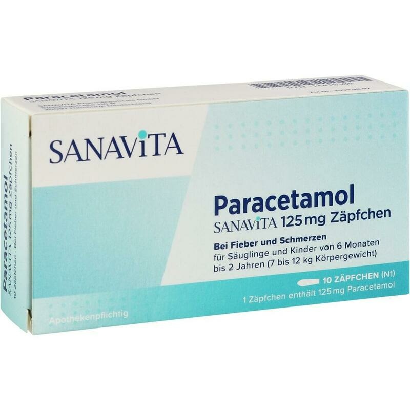 PARACETAMOL SANAViTA 125 mg Zäpfchen