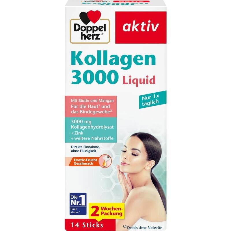 DOPPELHERZ Kollagen 3000 Liquid Sticks
