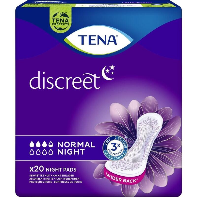TENA DISCREET Inkontinenz Einlagen normal night
