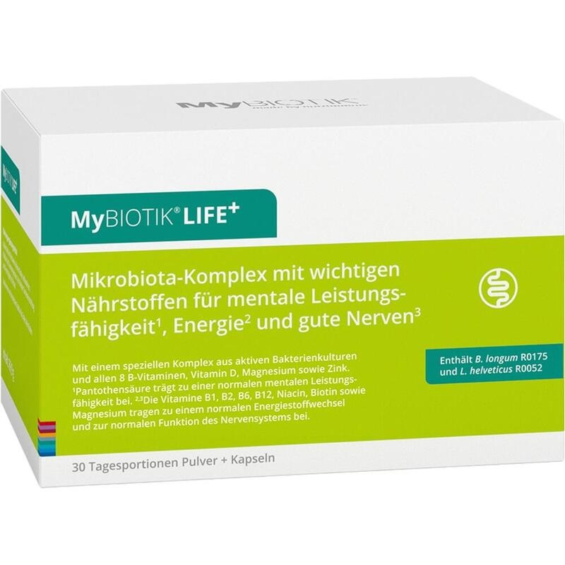 MYBIOTIK LIFE+ Kombipackung 30x1,5 g Plv.+60 Kaps.