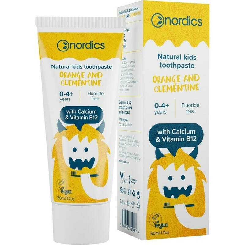 ZAHNPASTA Kids Orange-Clementine ohne Fluor Nordi.