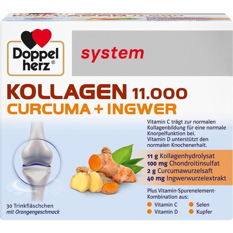 DOPPELHERZ Kollagen 11.000 Curcuma+Ingw.system TRA