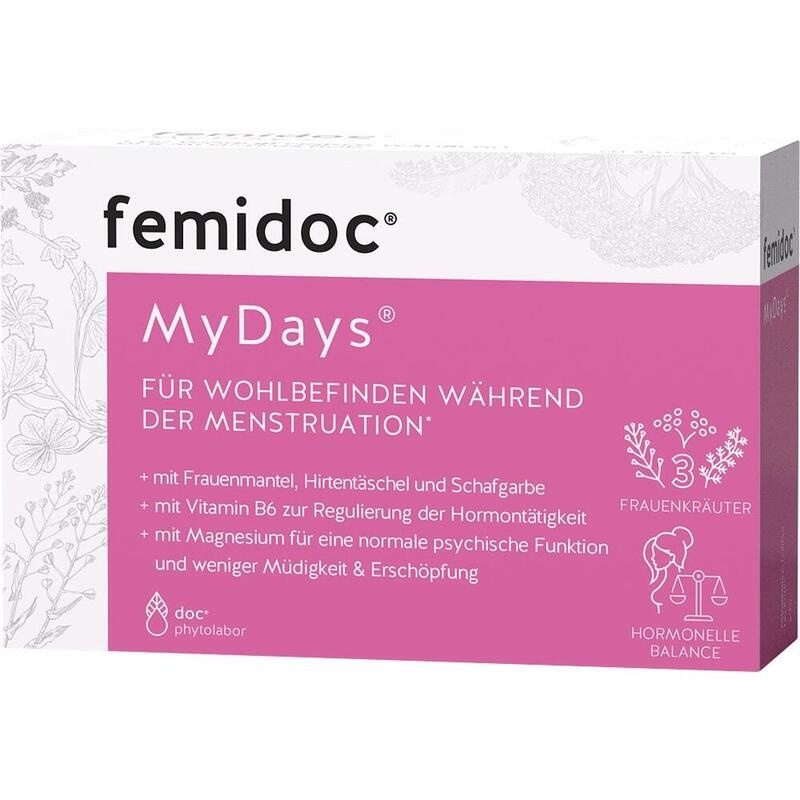 FEMIDOC MyDays für die Menstruation Kapseln
