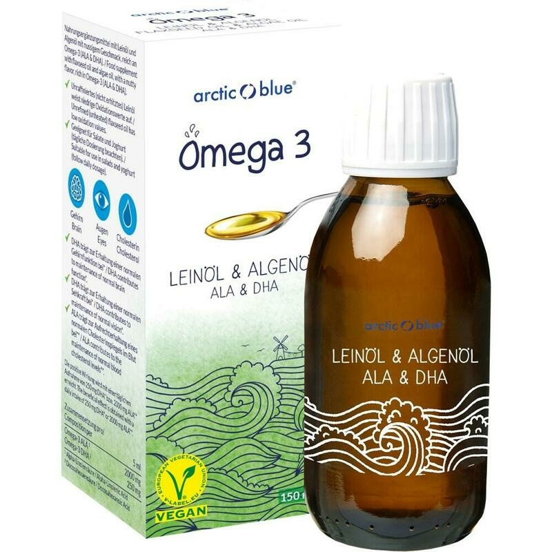 OMEGA-3 VEGAN Öl Arctic Blue