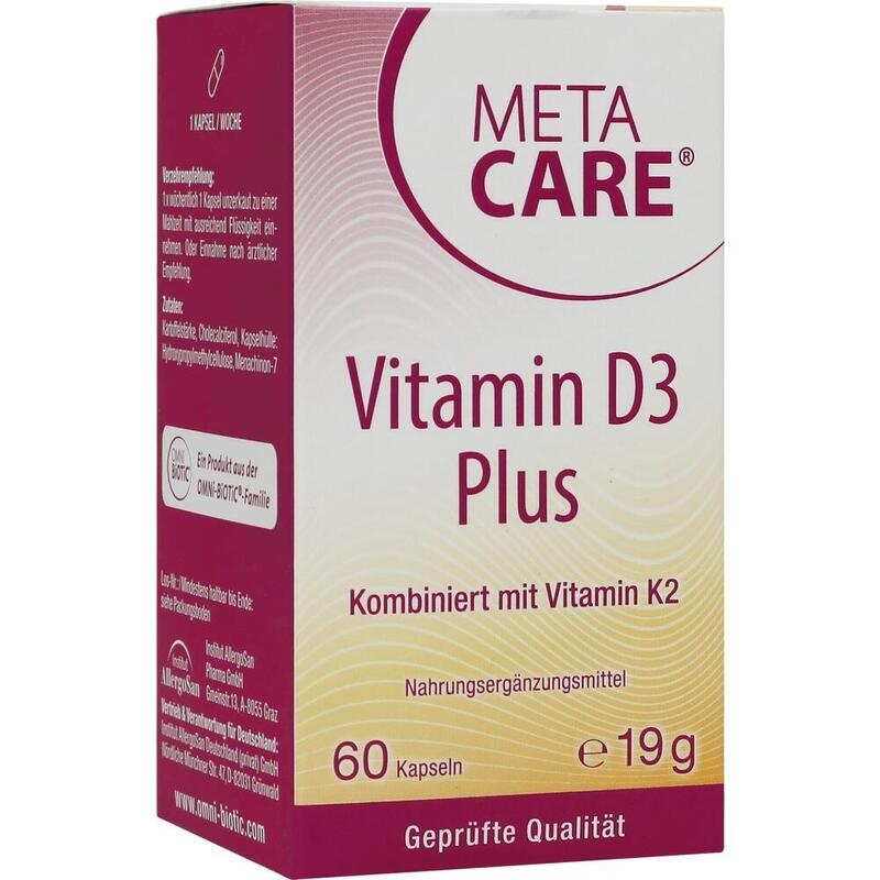 META-CARE Vitamin D3 Plus 10.000 I.E + 80 μg K2