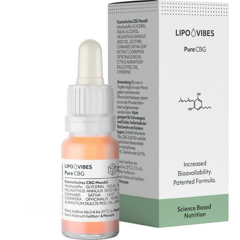 LIPOVIBES Pure CBG Mundöl