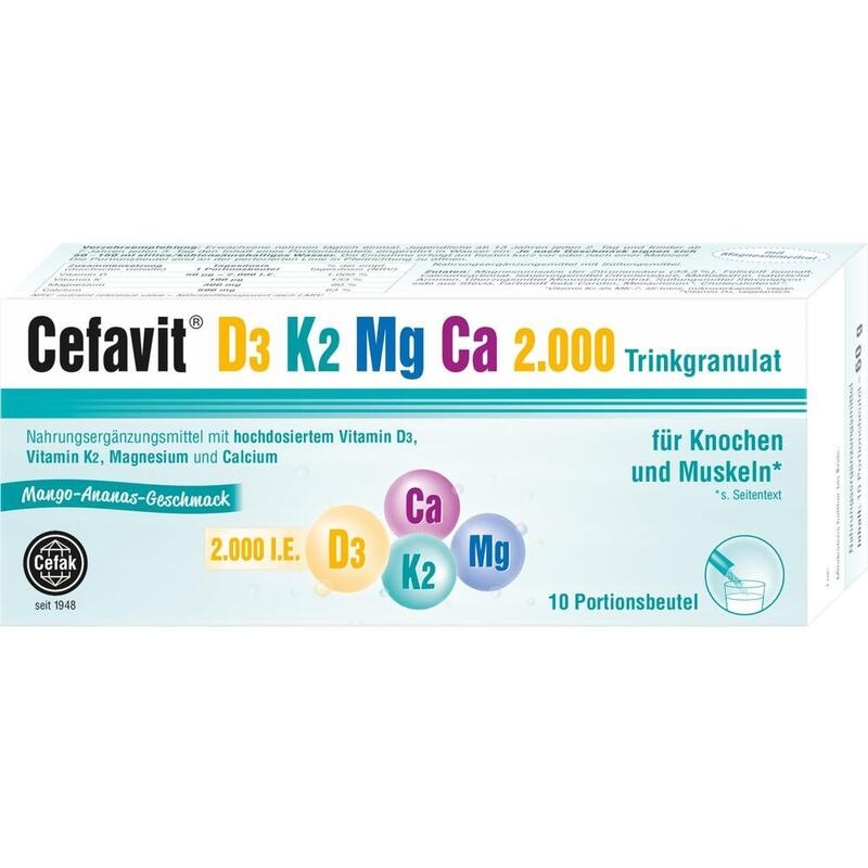 CEFAVIT D3 K2 Mg Ca 2.000 Trinkgranulat