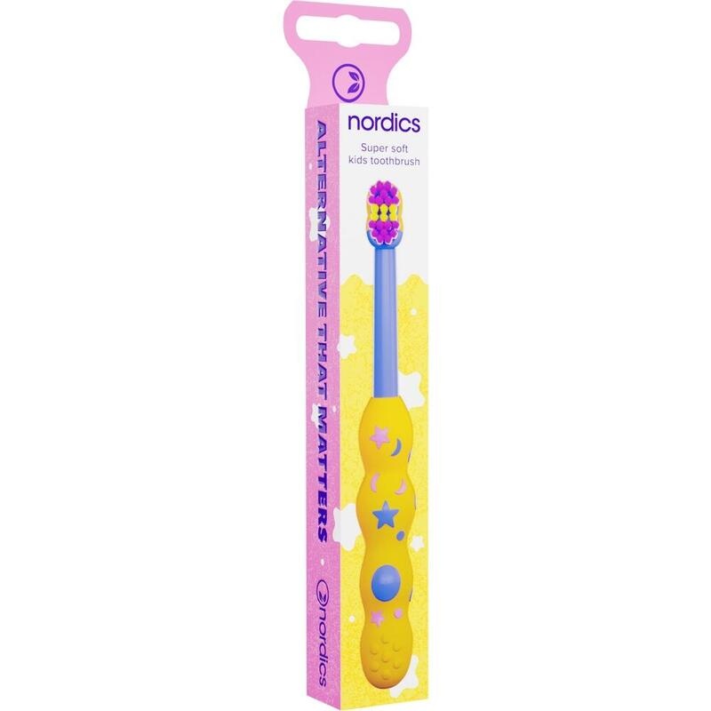 ÖKO Zahnbürste Baby 0-2 4080 Borsten gelb Nordics