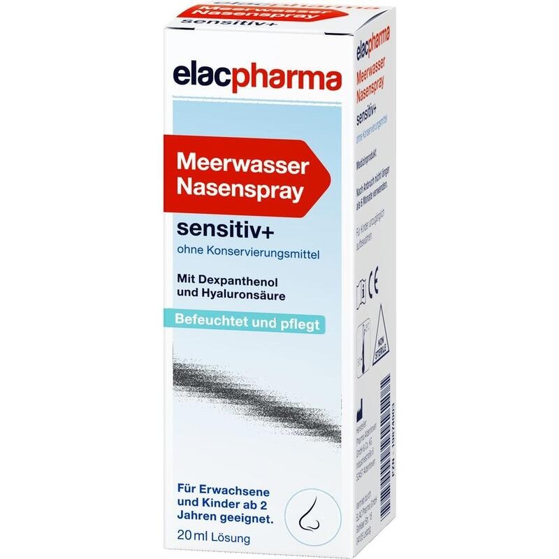 ELACPHARMA Meerwasser Nasenspray sensitiv+